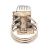 Navajo White Buffalo Turquoise Ring