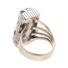 Navajo White Buffalo Turquoise Ring