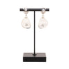 Navajo White Buffalo Turquoise Earrings