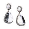 Navajo White Buffalo Turquoise Earrings, Jewelry, Earrings, Native