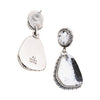 Navajo White Buffalo Turquoise Earrings