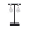 Navajo White Buffalo Turquoise Earrings