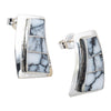 Navajo White Buffalo Turquoise Earrings, Jewelry, Earrings, Native