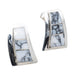 Navajo White Buffalo Turquoise Earrings, Jewelry, Earrings, Native