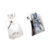 Navajo White Buffalo Turquoise Earrings