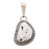 Navajo White Buffalo Turquoise Pendant, Jewelry, Necklace, Native