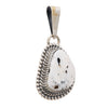 Navajo White Buffalo Turquoise Pendant