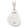 Navajo White Buffalo Turquoise Pendant