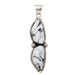 Navajo White Buffalo Turquoise Pendant, Jewelry, Necklace, Native