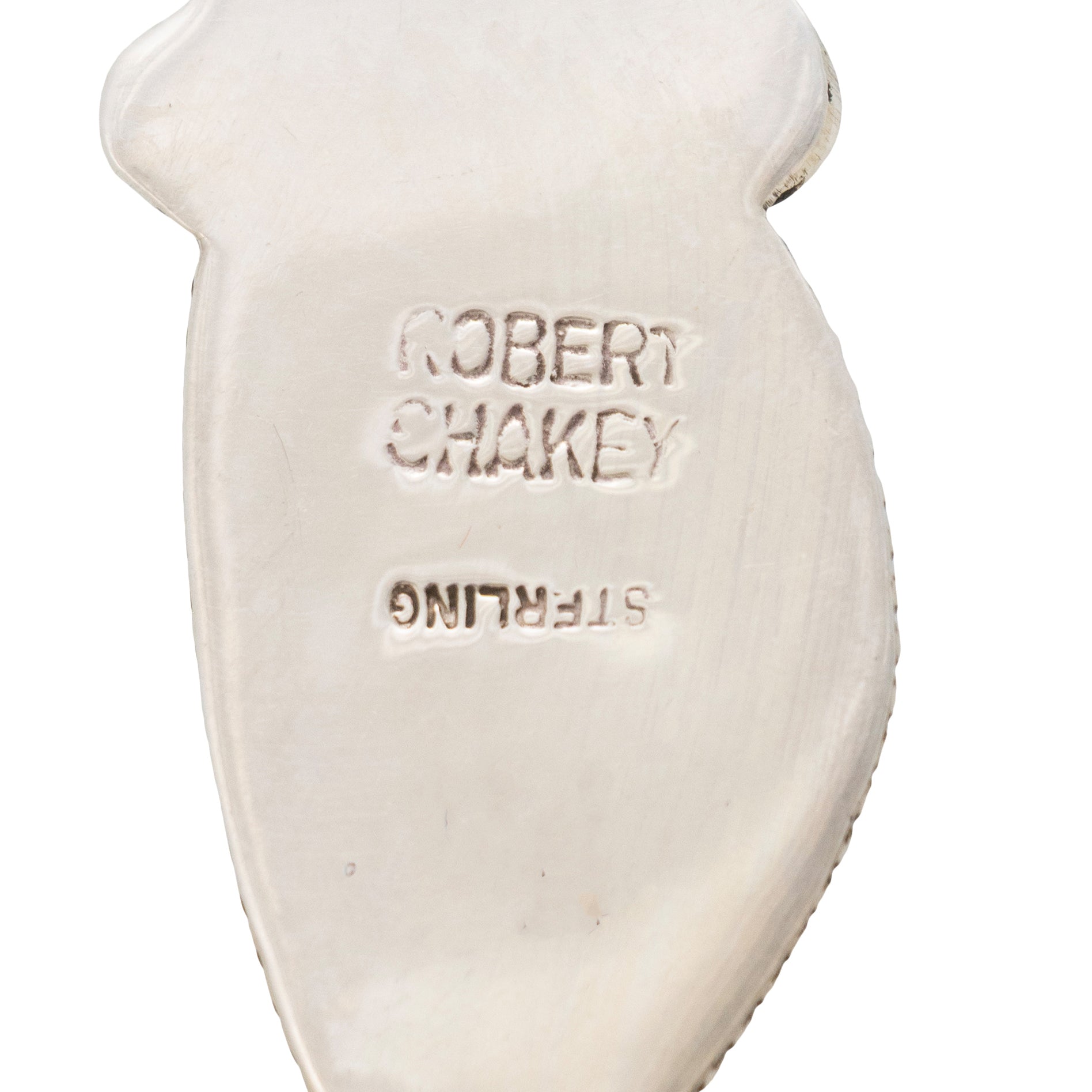 Navajo White Buffalo Turquoise Pendant