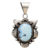 Navajo Golden Hill Turquoise Pendant, Jewelry, Necklace, Native