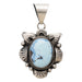 Navajo Golden Hill Turquoise Pendant, Jewelry, Necklace, Native