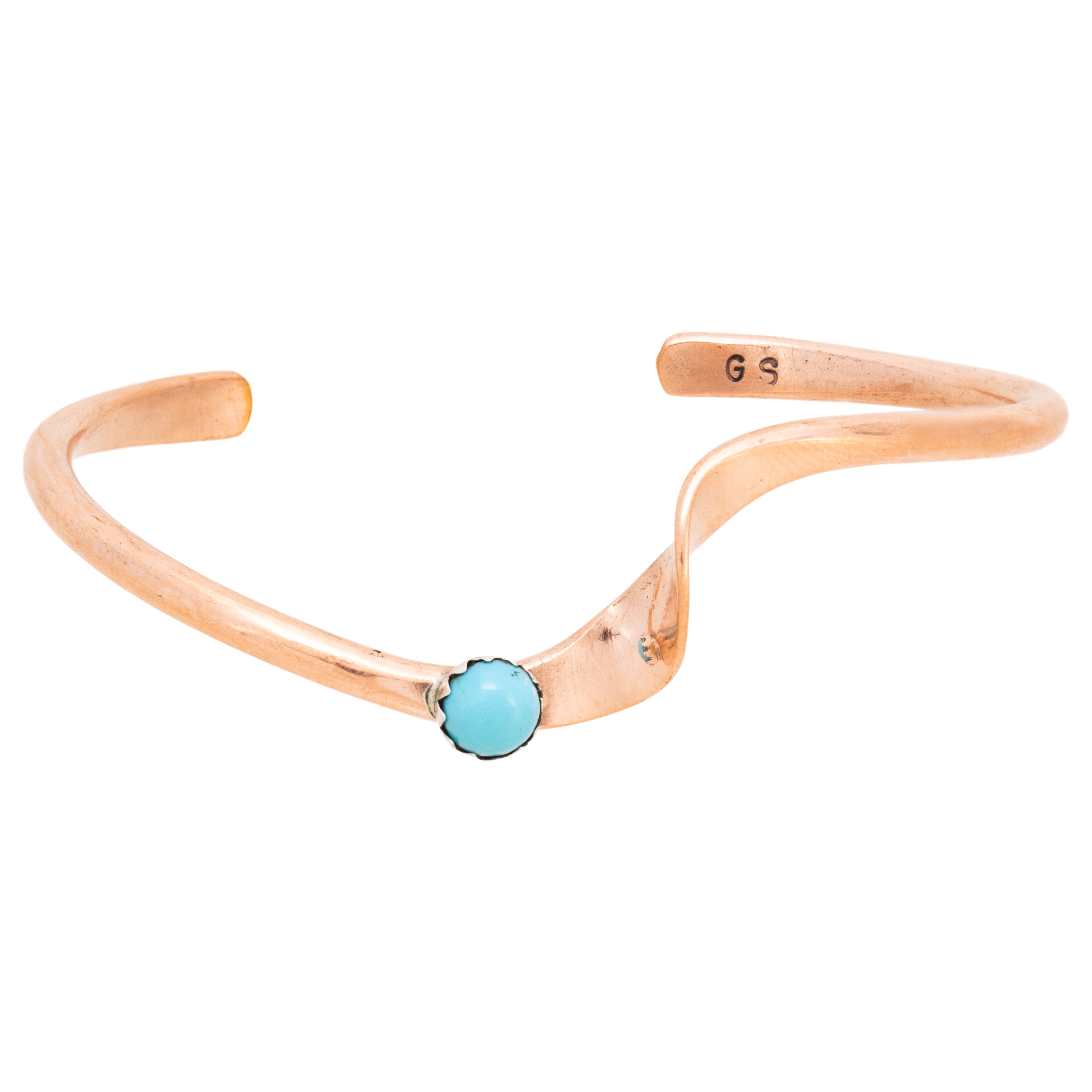 Navajo Copper and Turquoise Bracelet, Jewelry, Bracelet, Native