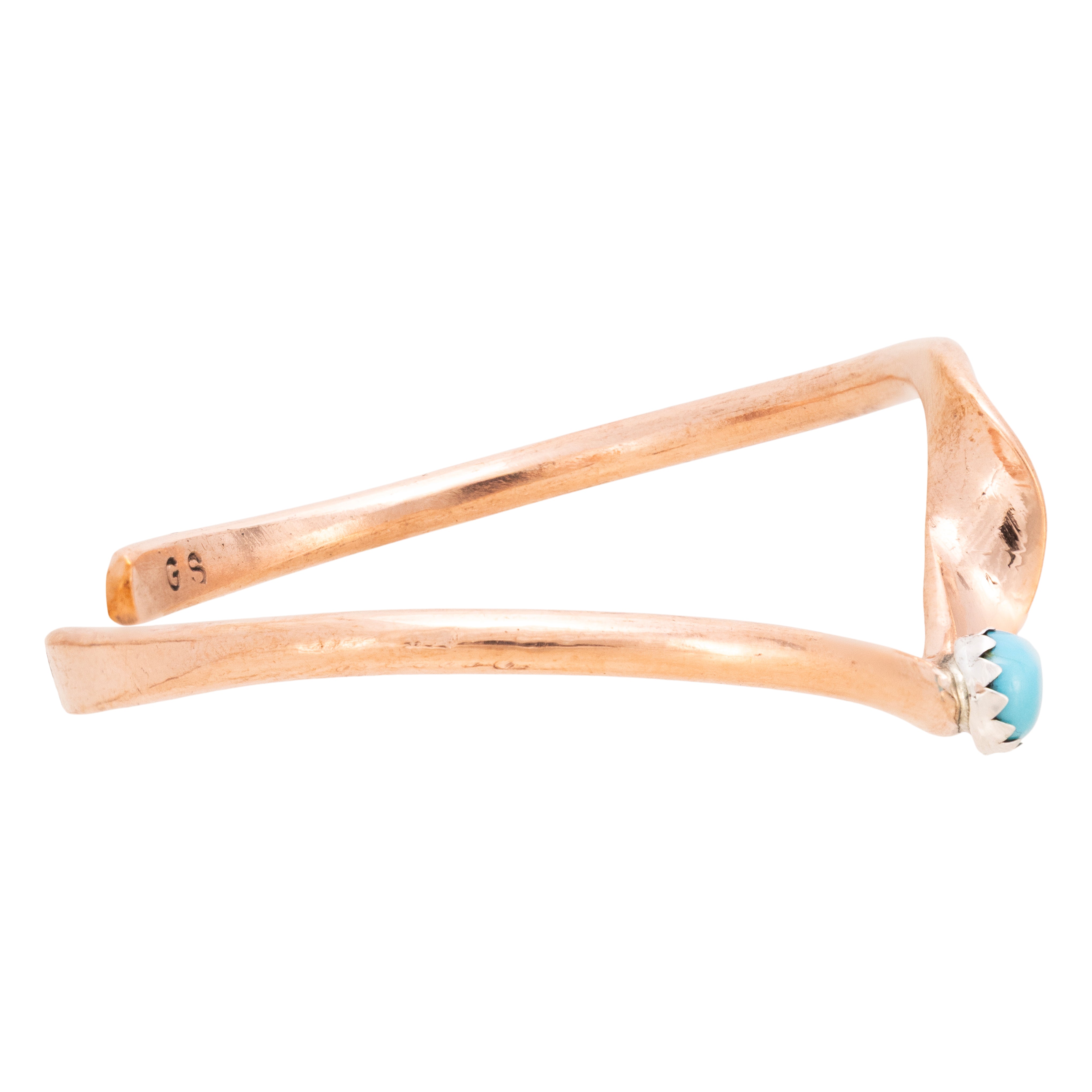 Navajo Copper and Turquoise Bracelet