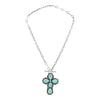 Navajo Turquoise Cross Necklace, Jewelry, Necklace, Native