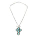 Navajo Turquoise Cross Necklace, Jewelry, Necklace, Native