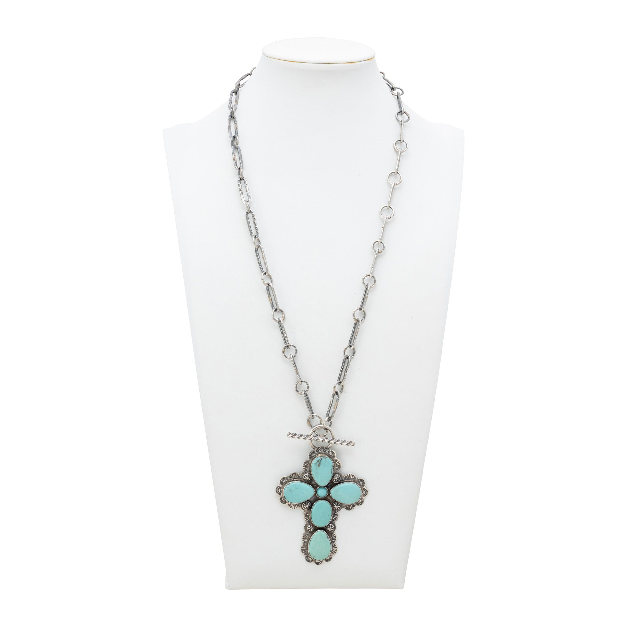 Navajo Turquoise Cross Necklace