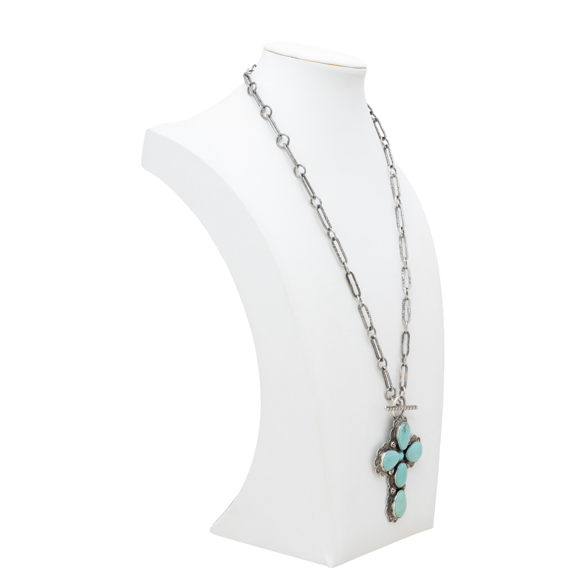 Navajo Turquoise Cross Necklace