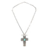 Navajo Turquoise Cross Necklace, Jewelry, Necklace, Native