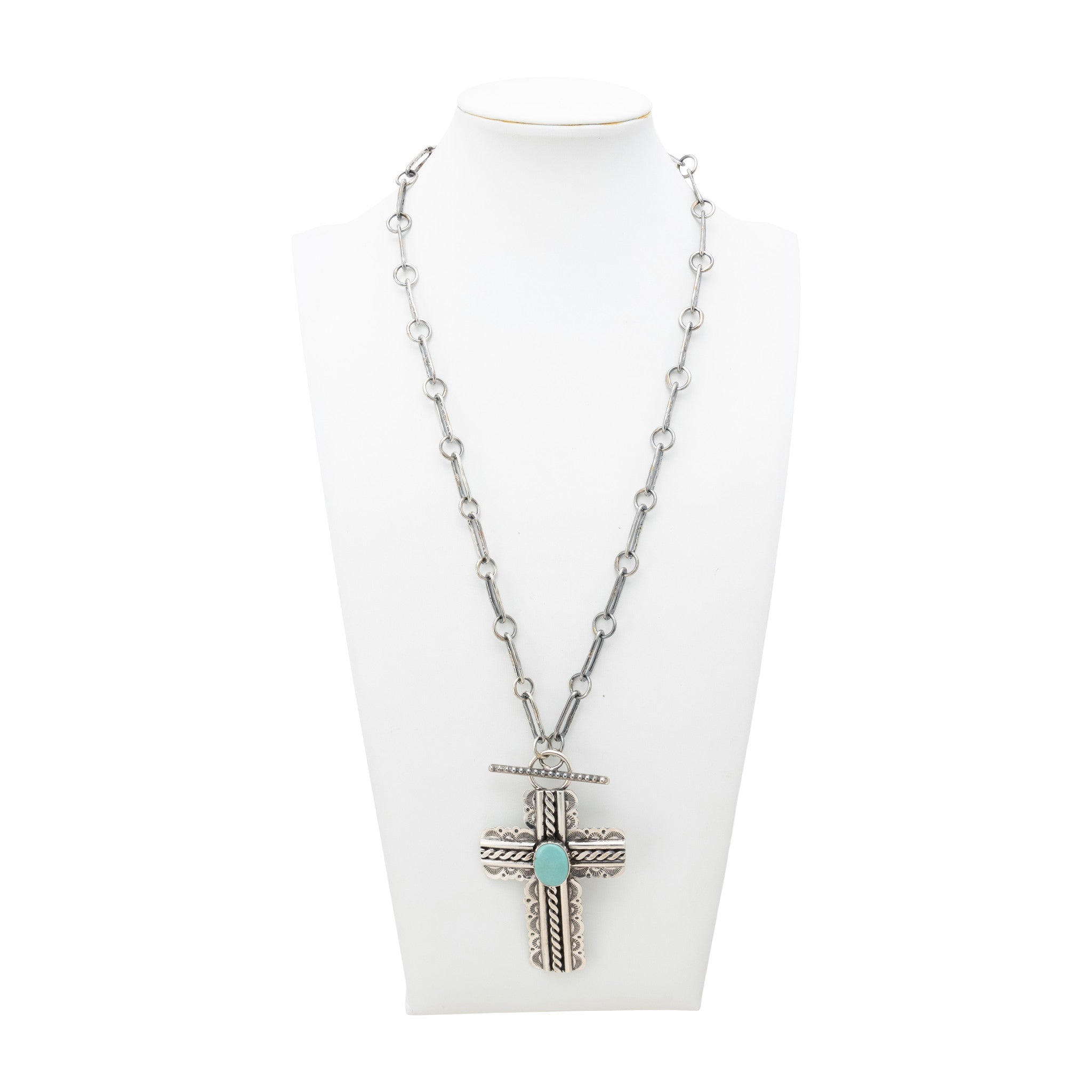 Navajo Turquoise Cross Necklace