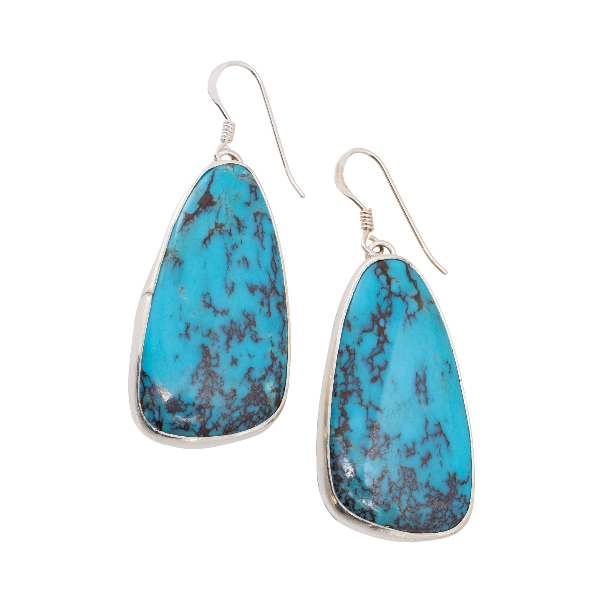 Navajo Turquoise Earrings, Jewelry, Earrings, Native