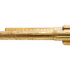 Gold Plated Cattle Brand Engraved Colt Single Action Army Revolver