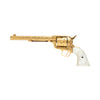 Gold Plated Cattle Brand Engraved Colt Single Action Army Revolver