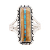 Navajo Ribbon Turquoise Ring