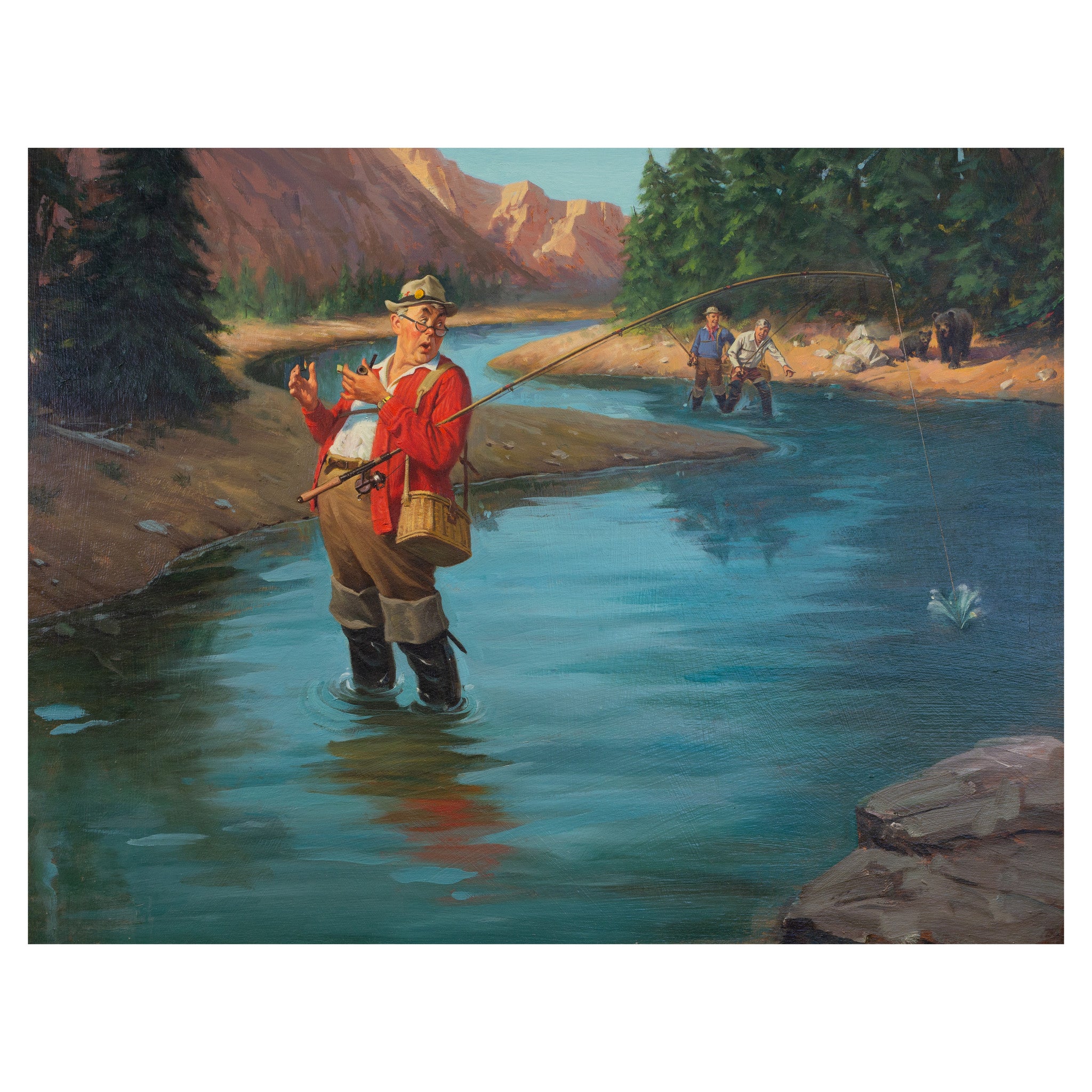 Off to a Bad Start by Robert Berran, Fine Art, Painting, Sporting