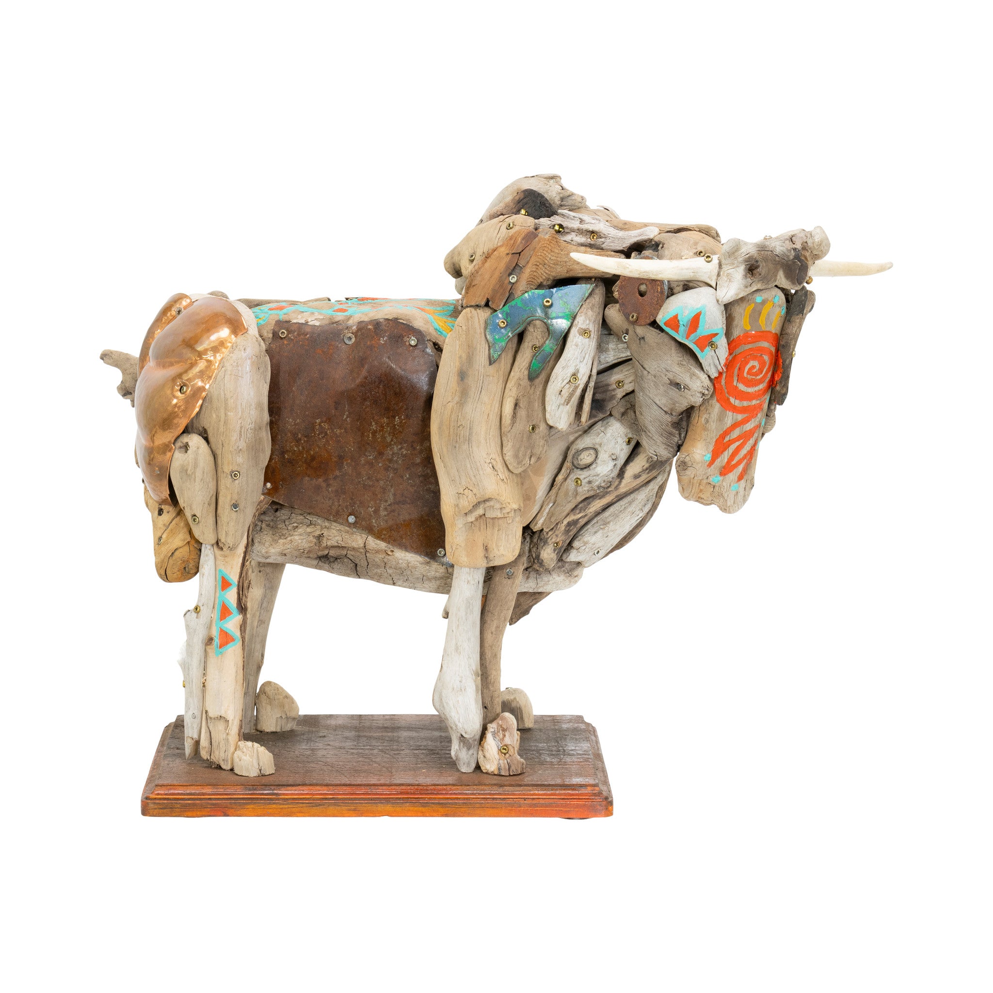 Son of Ojo Caliente Longhorn Sculpture by Tina Milsavljevich, Fine Art, Sculpture, Other