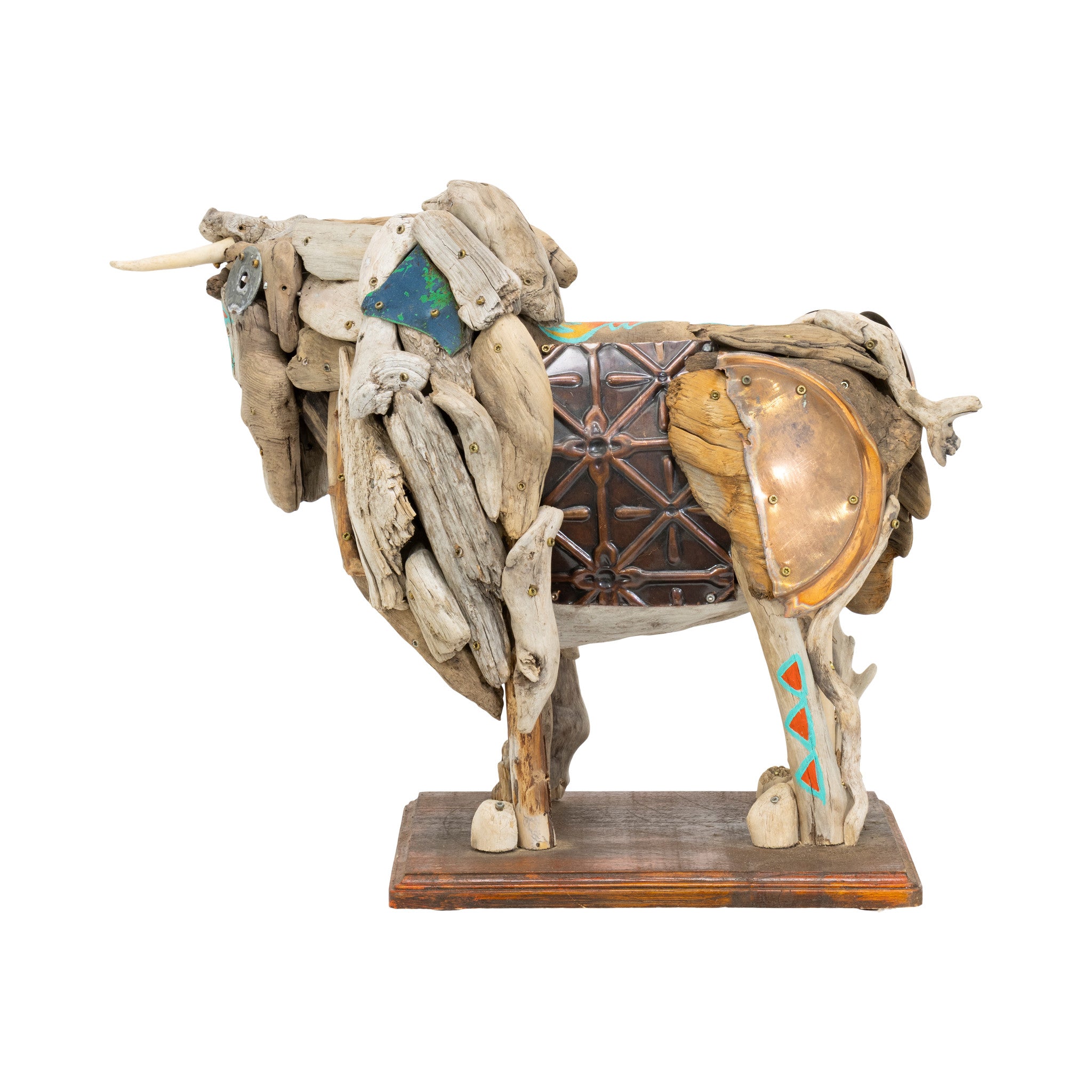 Son of Ojo Caliente Longhorn Sculpture by Tina Milsavljevich