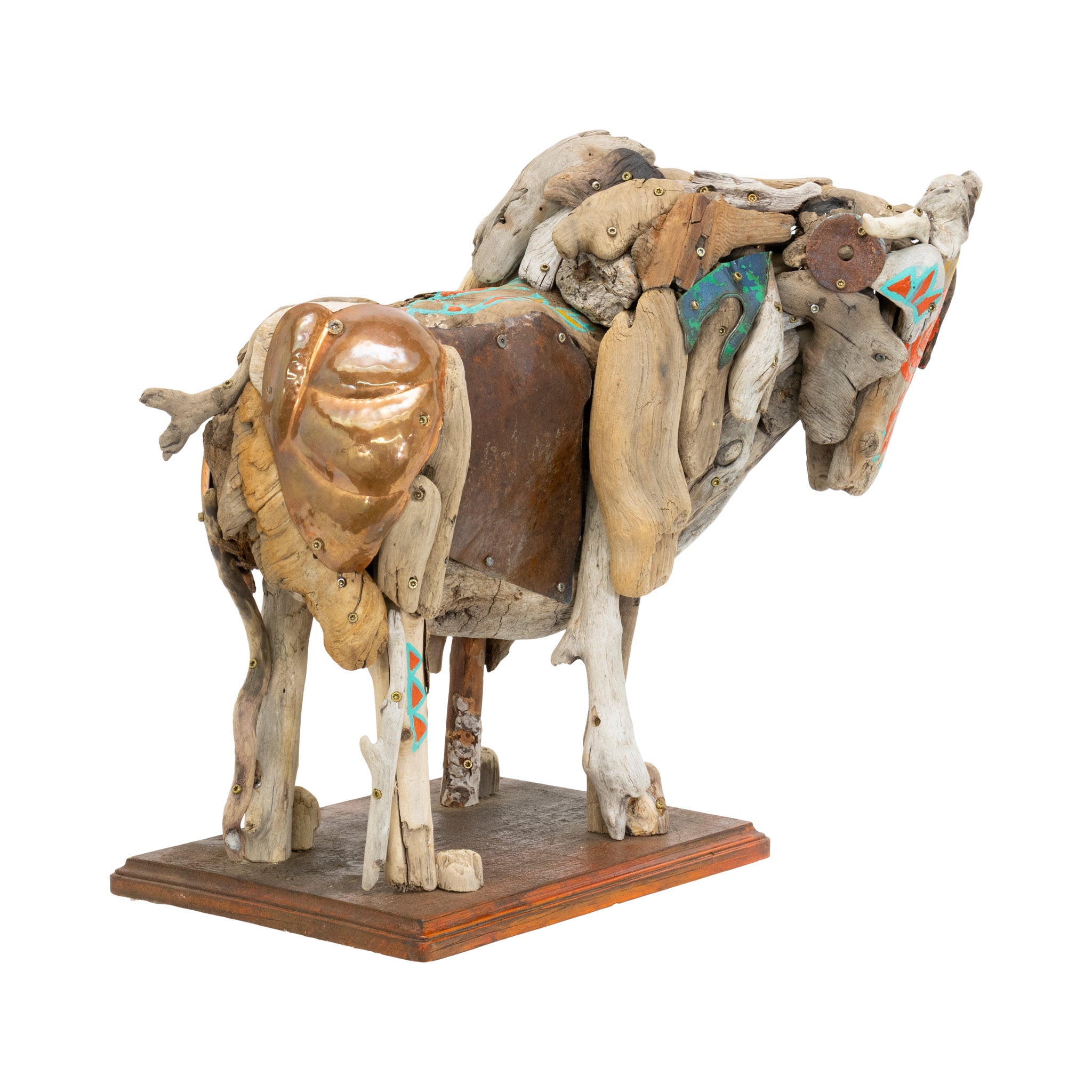 Son of Ojo Caliente Longhorn Sculpture by Tina Milsavljevich