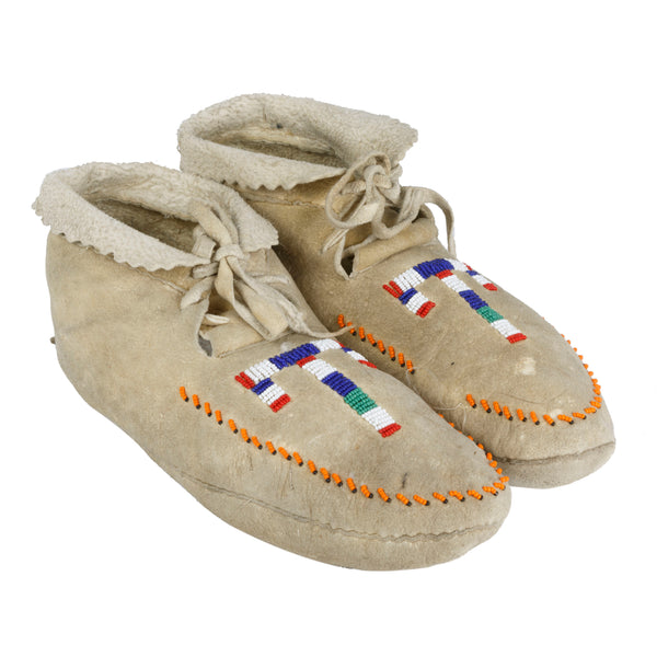 Coeur d'Alene Tribe Moccasins, Native, Garment, Moccasins