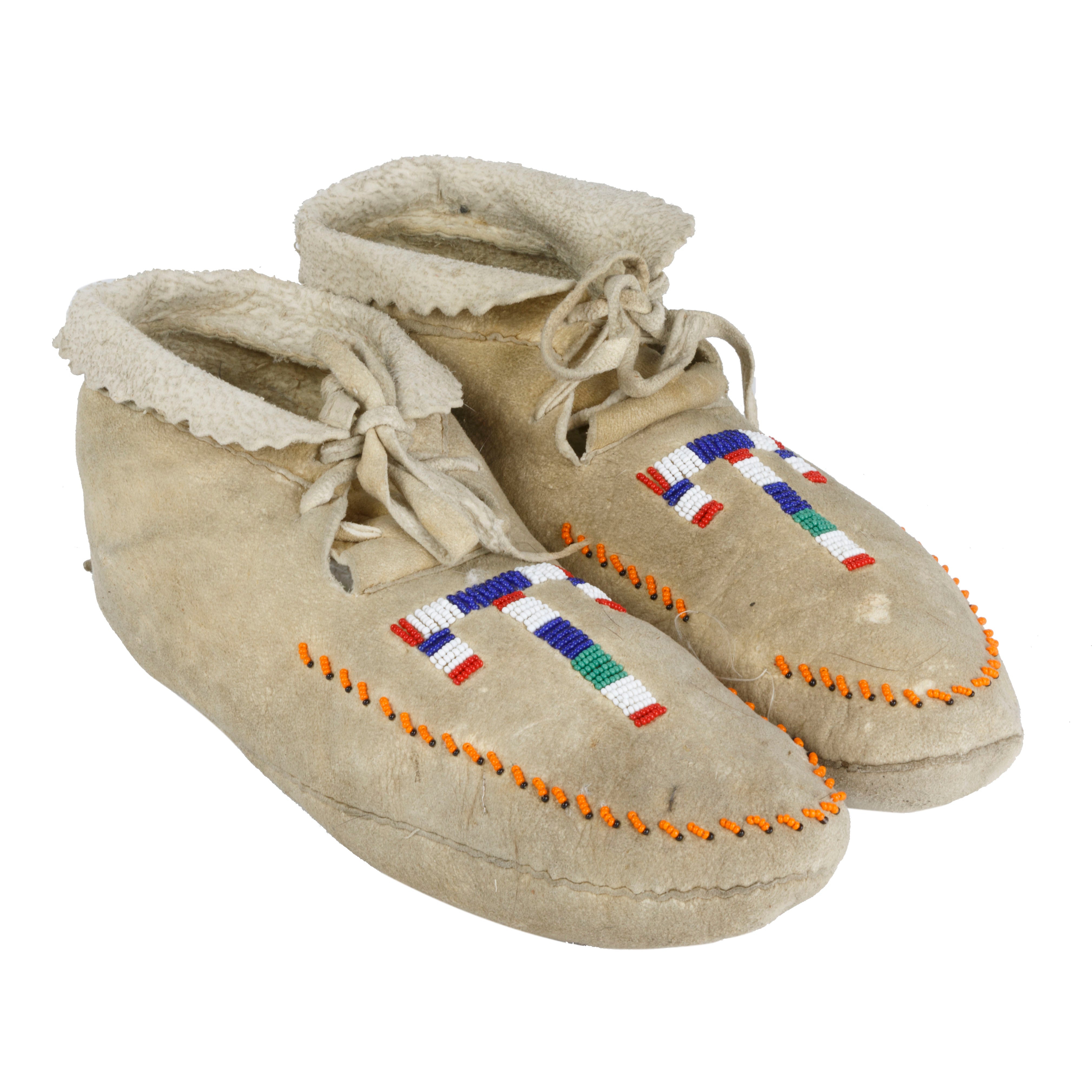 Coeur d'Alene Tribe Moccasins, Native, Garment, Moccasins
