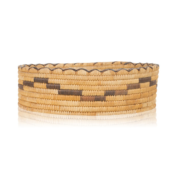 Papago Boat Basket, Native, Basketry, Vertical