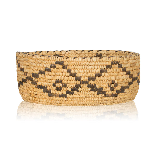 Papago Boat Basket, Native, Basketry, Vertical