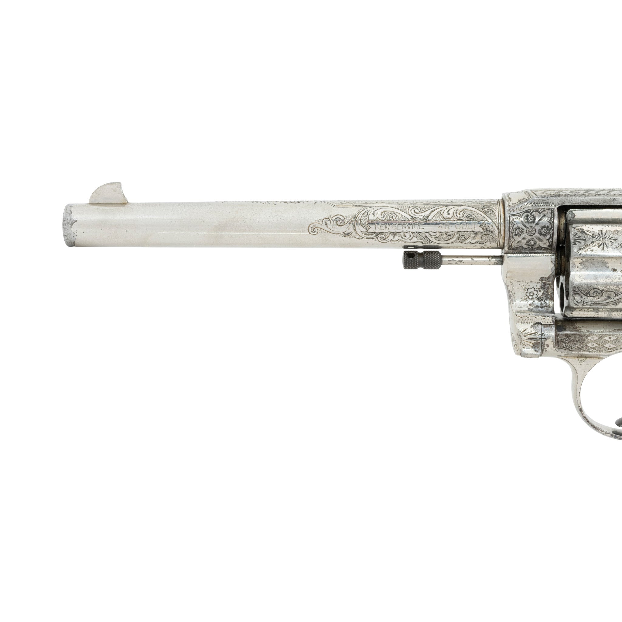 Engraved Colt New Service Double Action Revolver