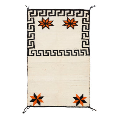 Navajo Crystal Double Saddle Blanket, Native, Weaving, Single Saddle Blanket