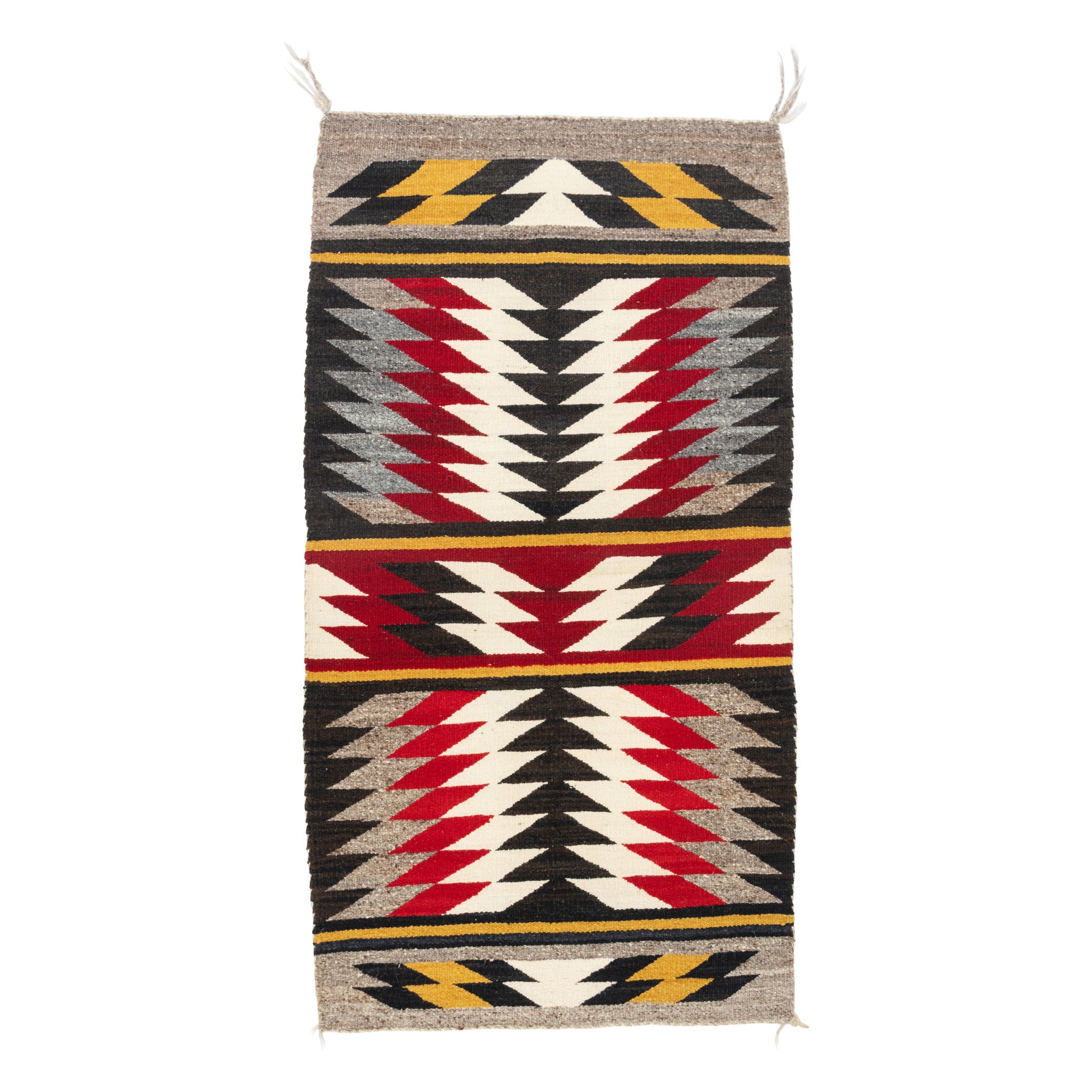 Navajo Crystal Double Saddle, Native, Weaving, Double Saddle Blanket