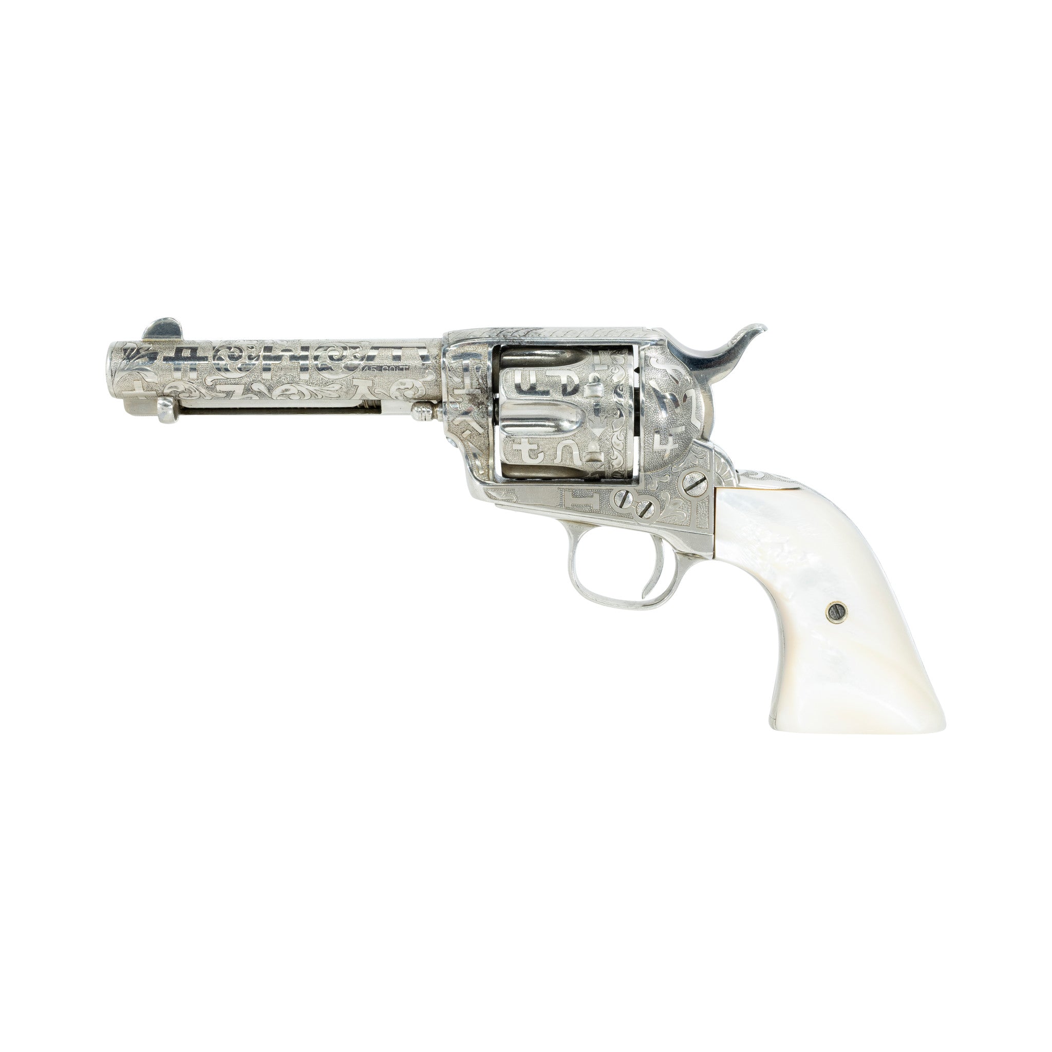 Colt Single Action Army .45 Cattle Brand Engraved