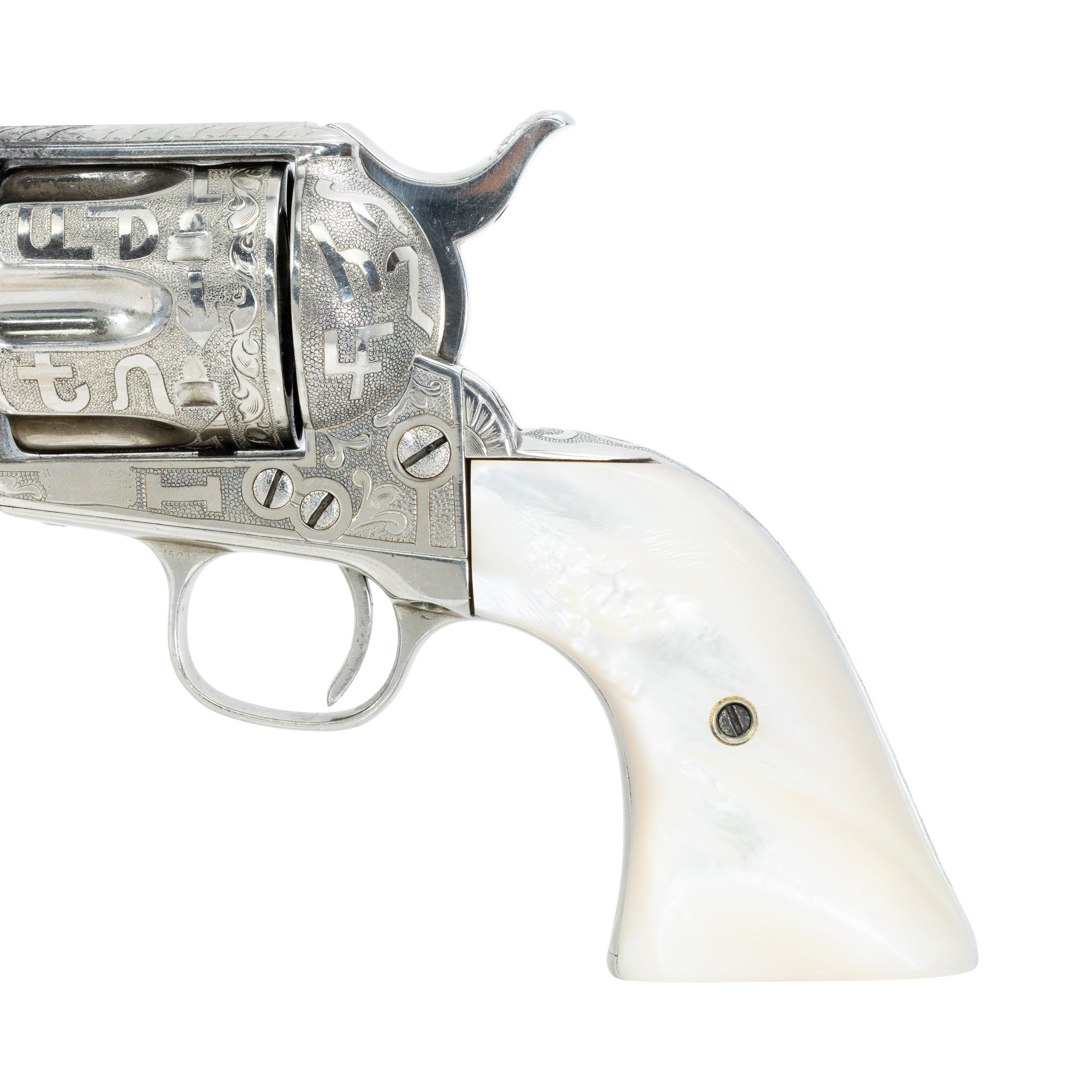 Colt Single Action Army .45 Cattle Brand Engraved