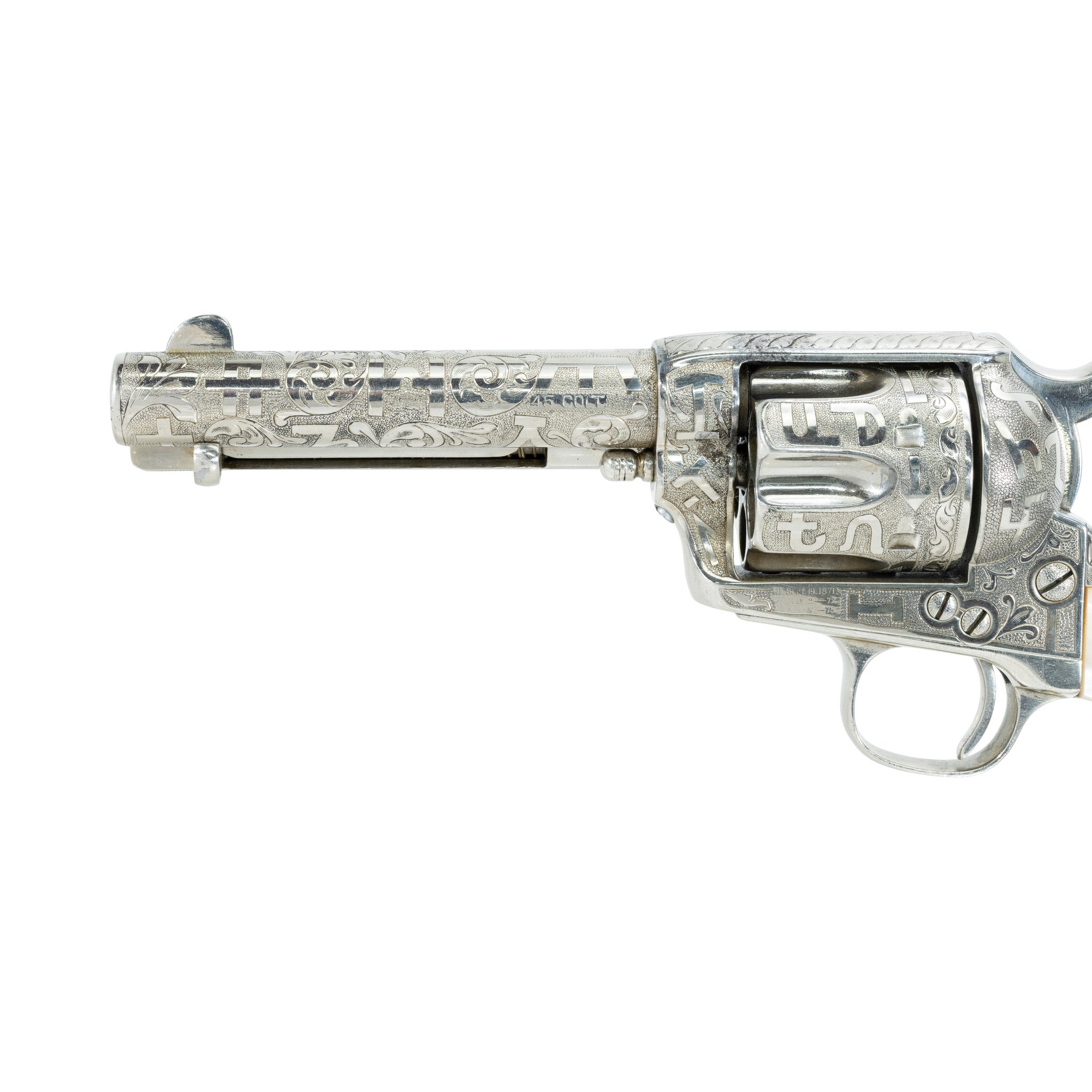Colt Single Action Army .45 Cattle Brand Engraved