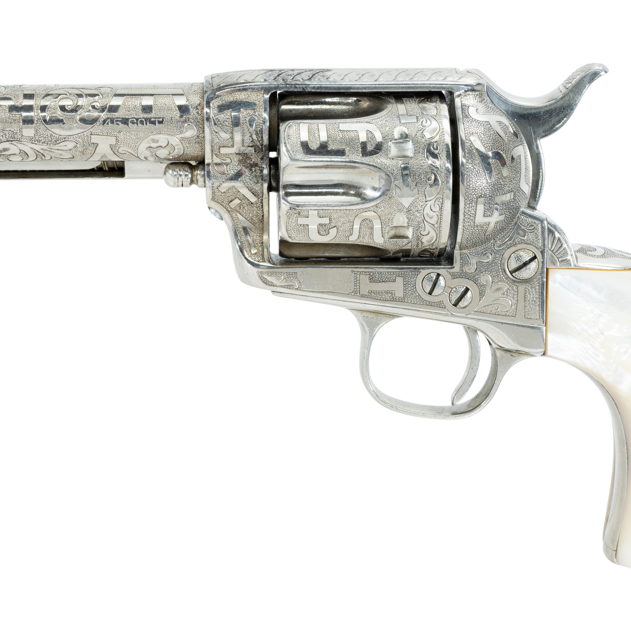 Colt Single Action Army .45 Cattle Brand Engraved