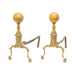 American Federal Brass & Wrought-Iron Andirons, Furnishings, Fireplace, Andiron