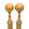 American Federal Brass & Wrought-Iron Andirons