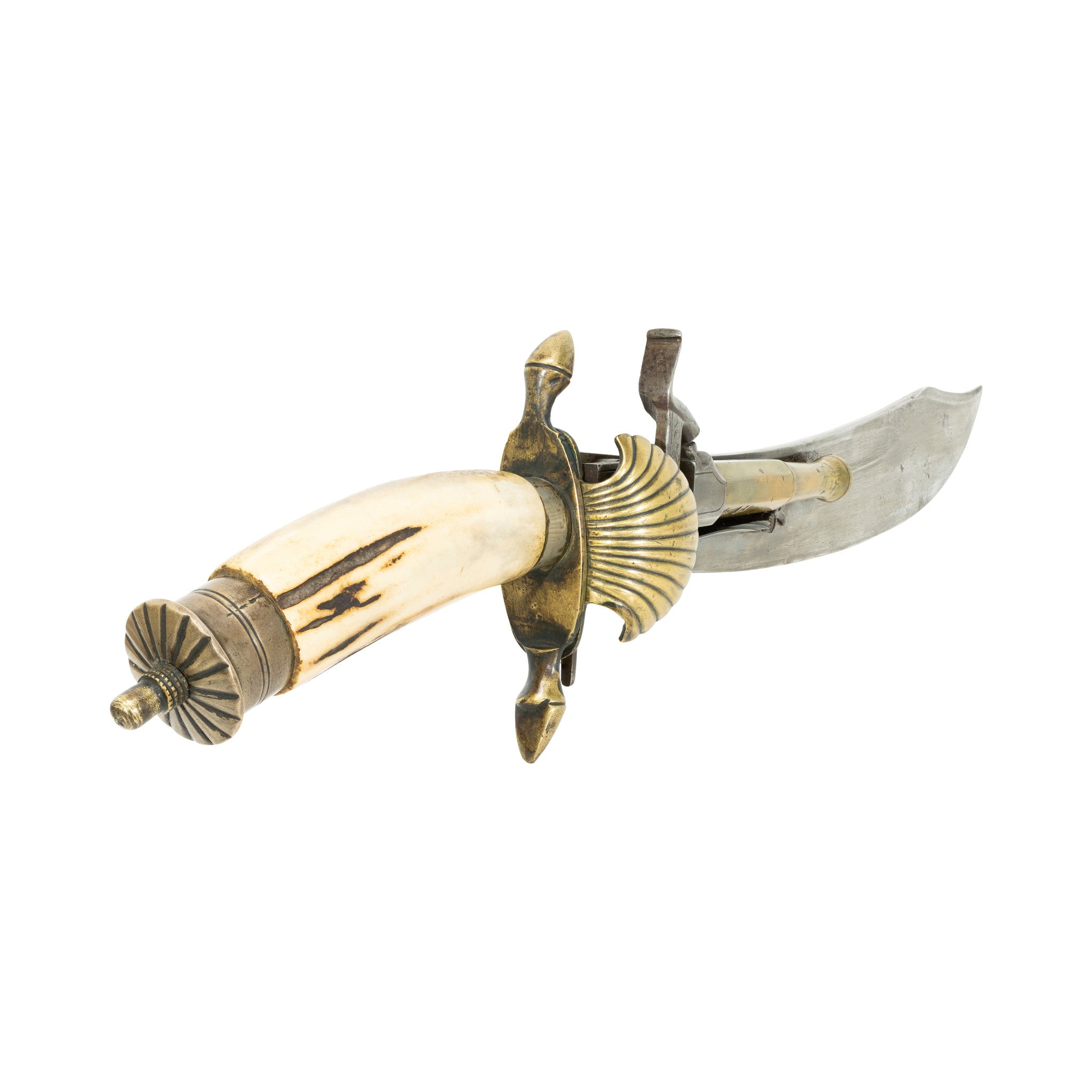 German Hirschfanger Percussion Pistol