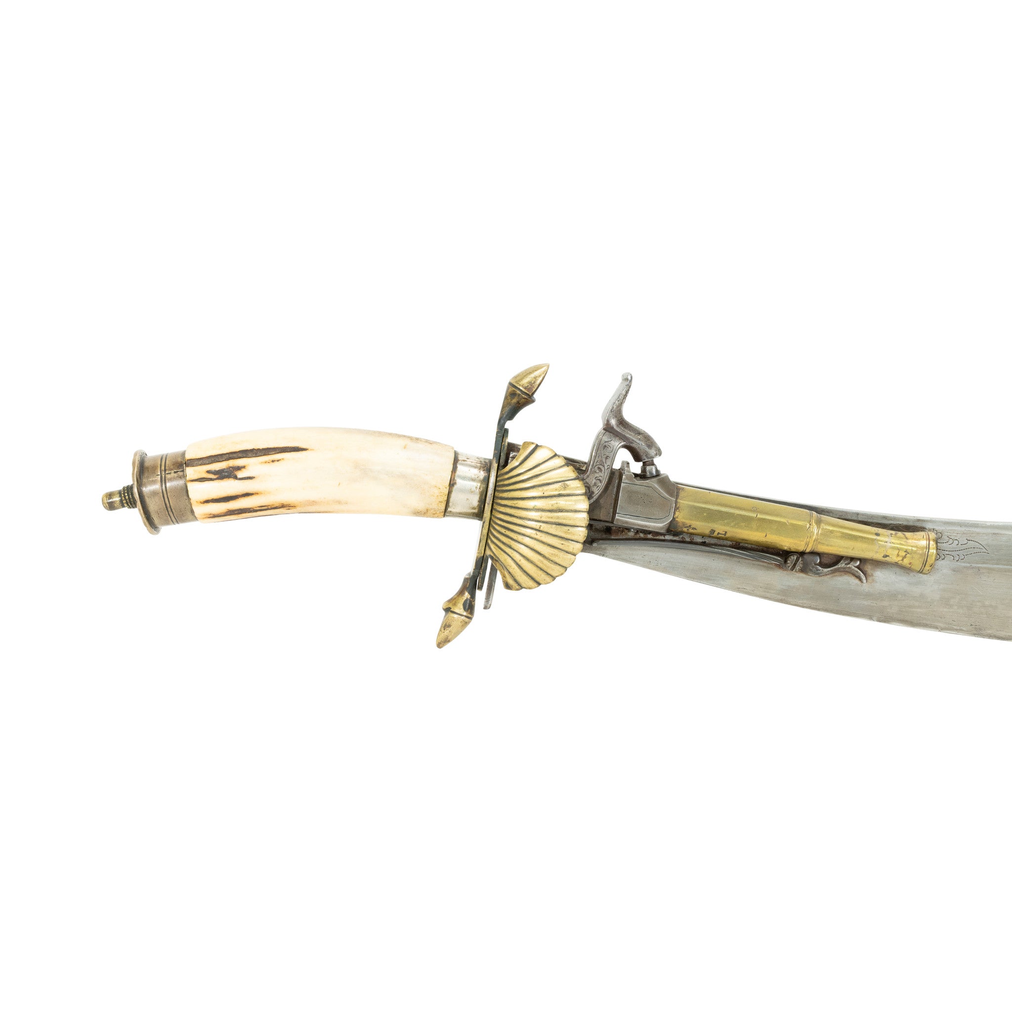 German Hirschfanger Percussion Pistol