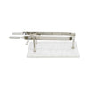 French Marble and Chrome Meat Holder