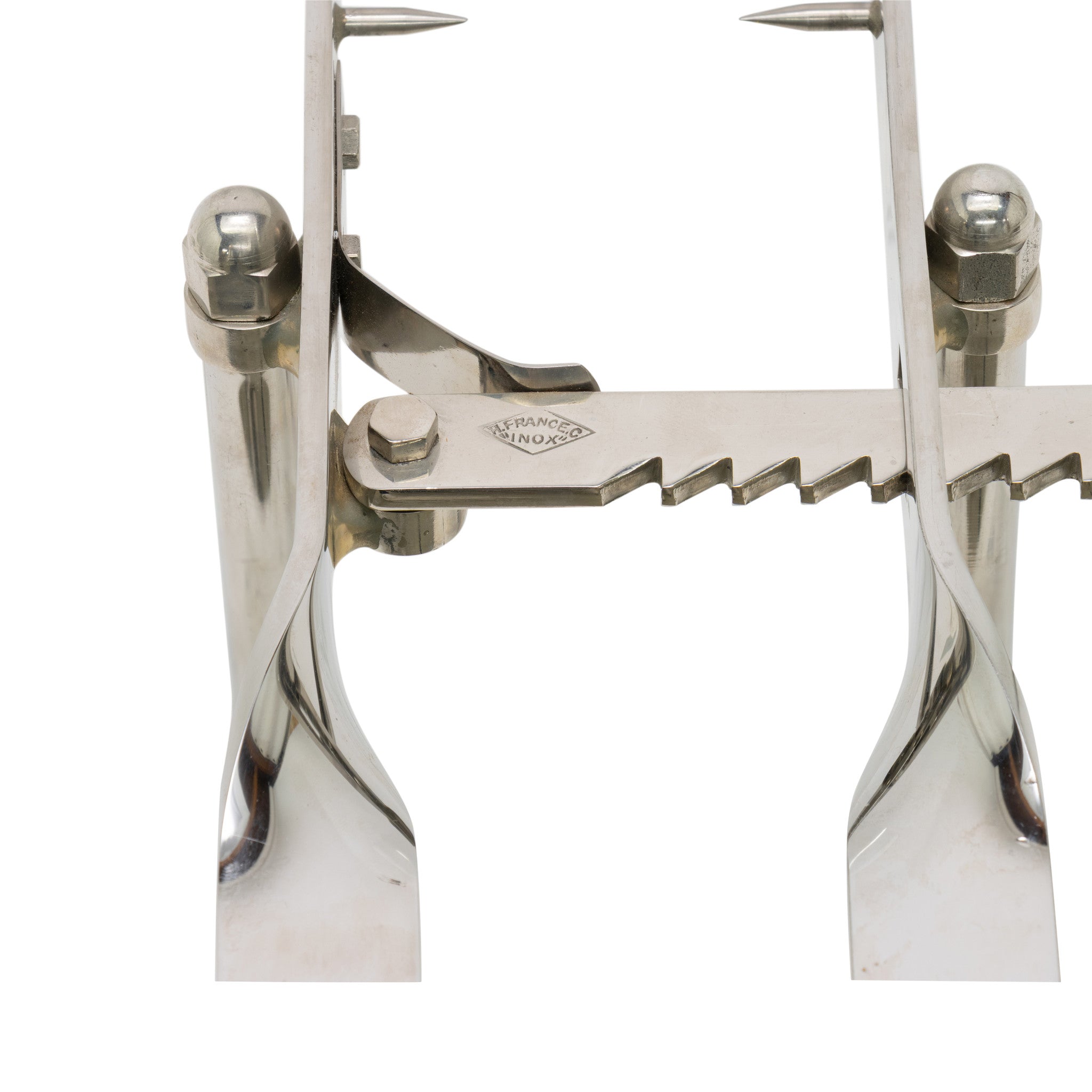French Marble and Chrome Meat Holder