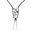 Navajo White Buffalo Turquoise Bolo, Jewelry, Bolo Necktie, Native